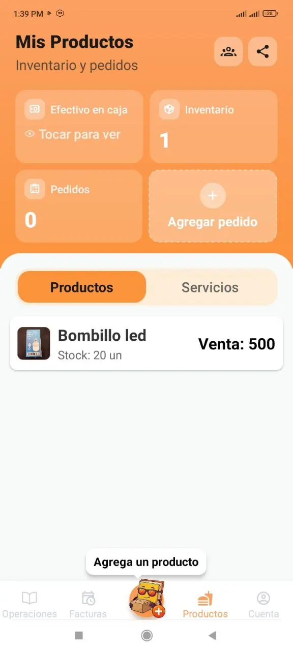Botón para compartir productos
